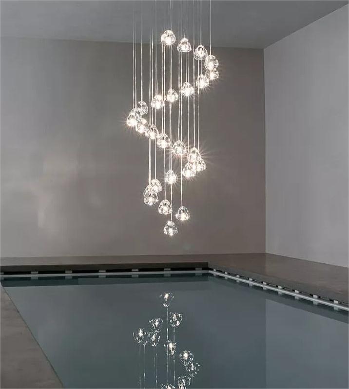 clear bubble chandelier