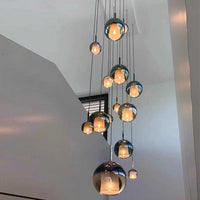 Thumbnail for glass bubble chandelier dining room
