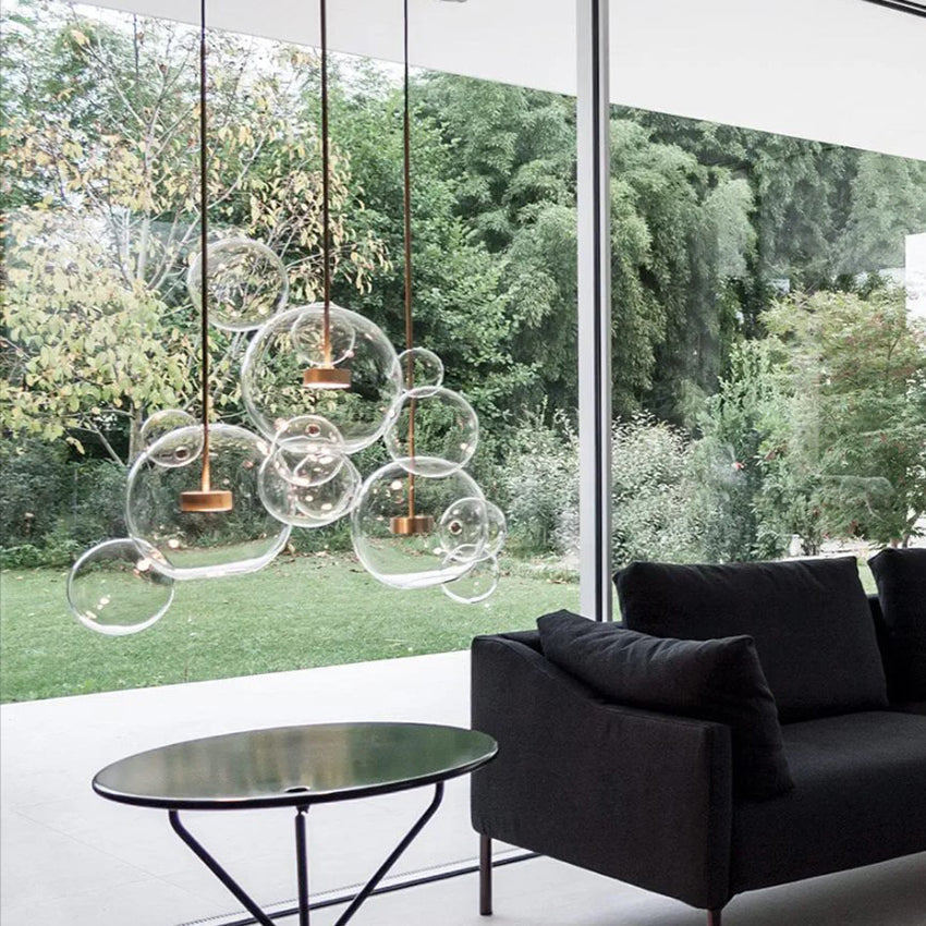 glass bubble light fixture