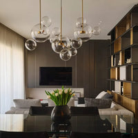 Thumbnail for clear glass ball chandelier