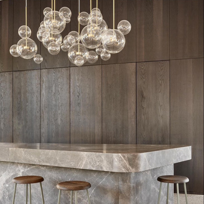 clear bubble chandelier