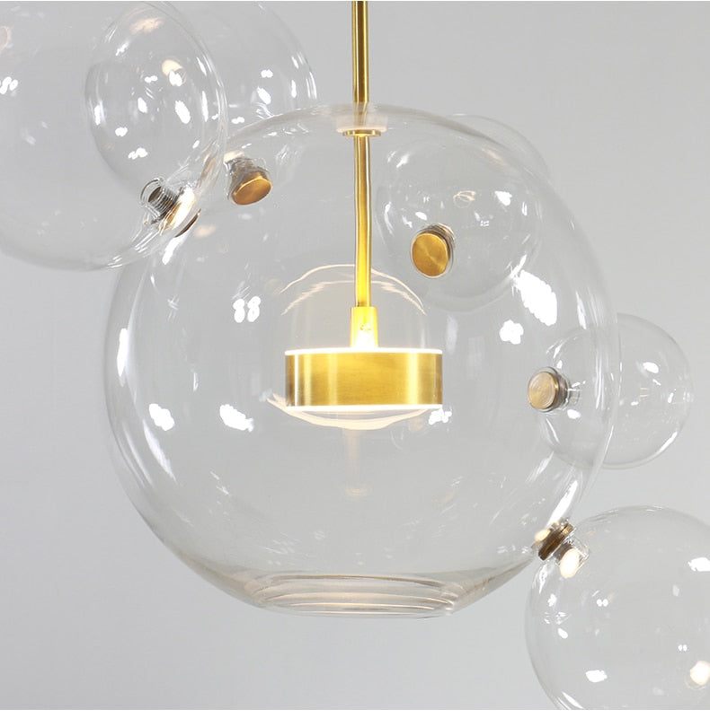 bubble light chandelier