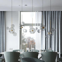 Thumbnail for clear glass bubble chandelier