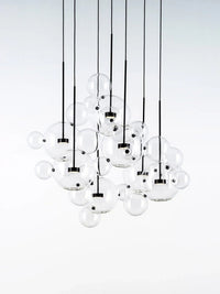 Thumbnail for clear glass bubble chandelier