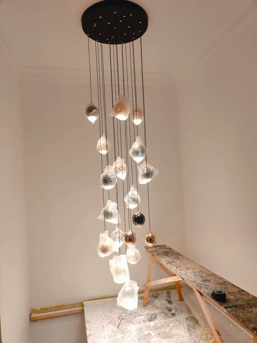 stair chandelier
