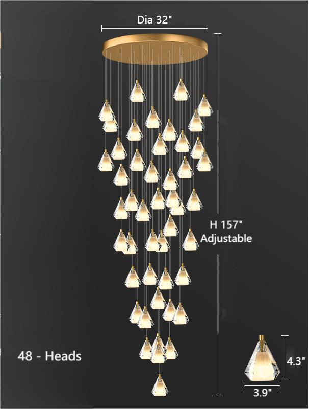crystal pendant light
