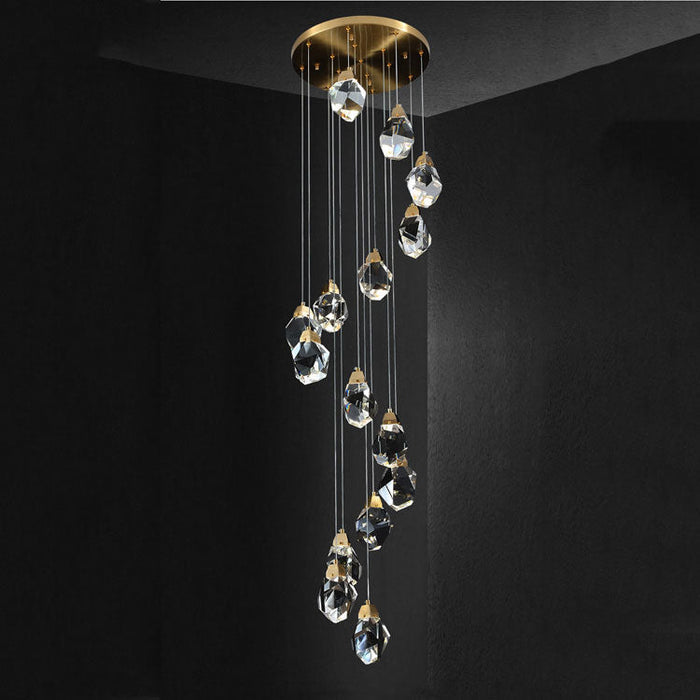 hanging crystal lights