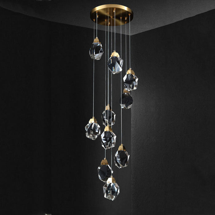 hanging crystal lights
