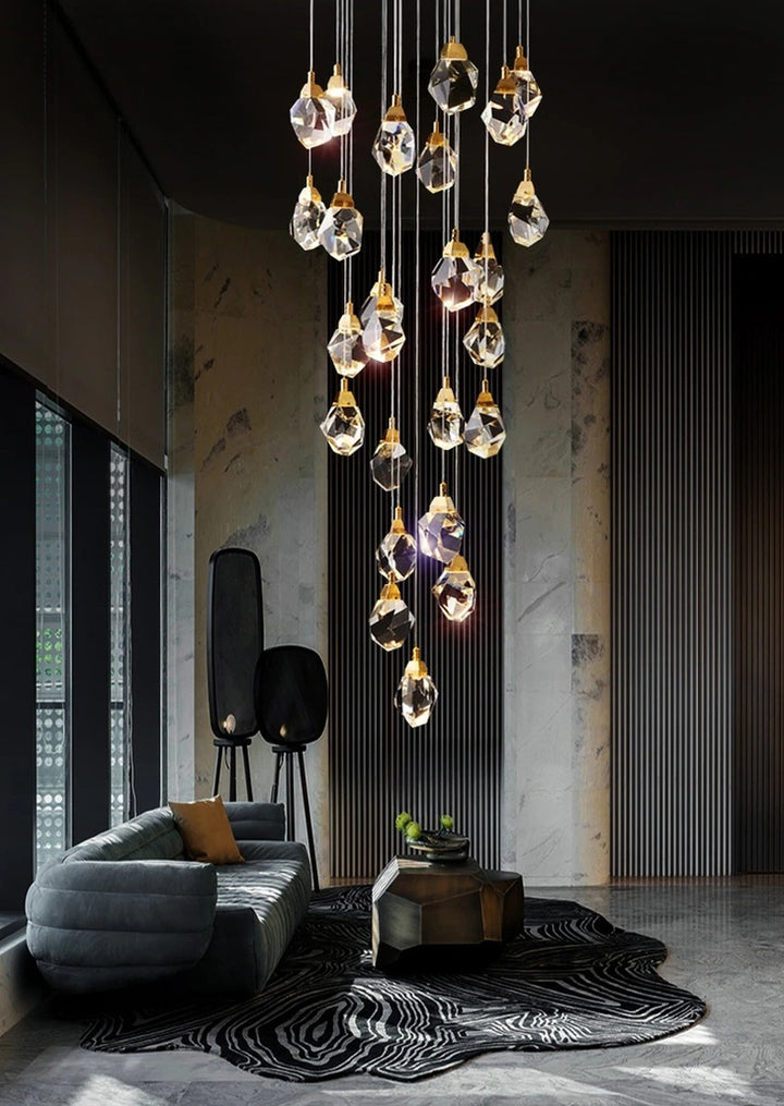 gold chandelier modern