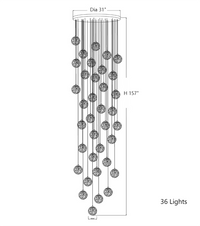 Thumbnail for Glass Bubble Chandelier Modern Art Pendant