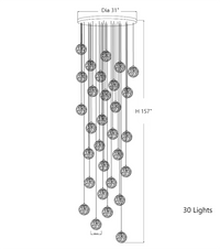 Thumbnail for Glass Bubble Chandelier Modern Art Pendant