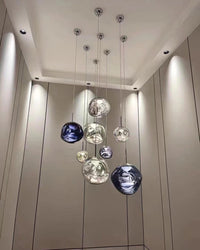Thumbnail for Elegant crystal chandelier for staircases