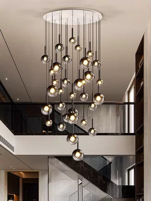 glass bubble chandelier