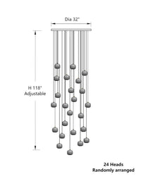 Thumbnail for Foyer and staircase crystal chandelier