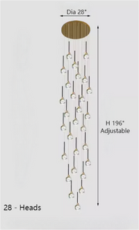 Thumbnail for crystal staircase chandelier