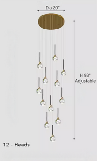 Thumbnail for Foyer crystal chandelier