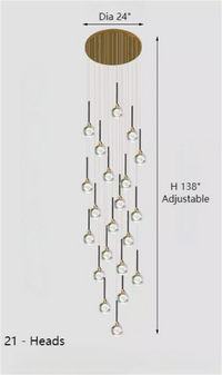 Thumbnail for New style chandelier for stairs