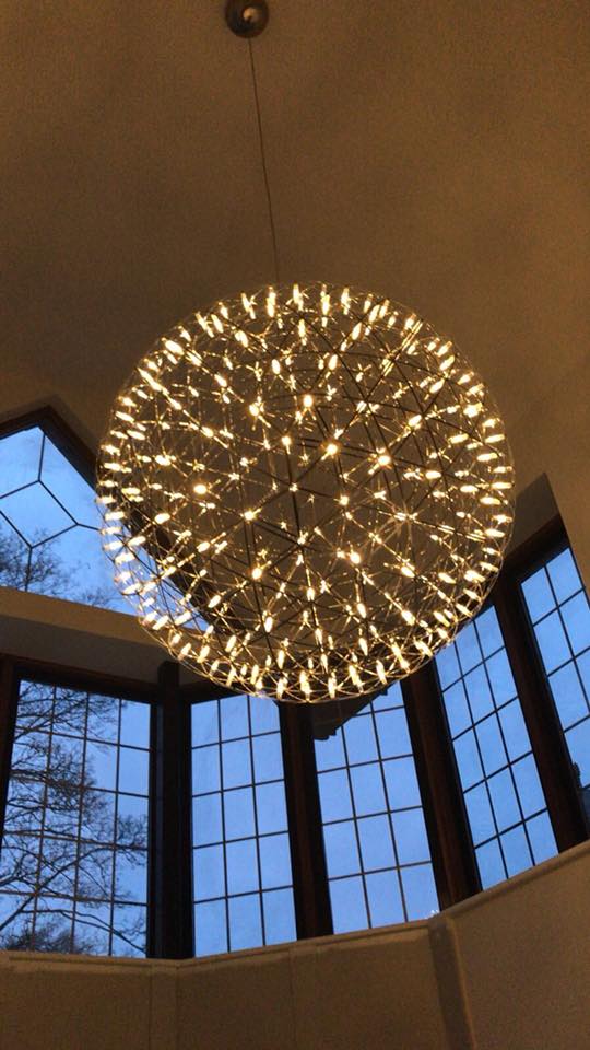 Nordic Gypsophila Sparkle Ball Star Chandelier