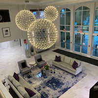Thumbnail for Nordic Gypsophila Sparkle Ball Star Chandelier
