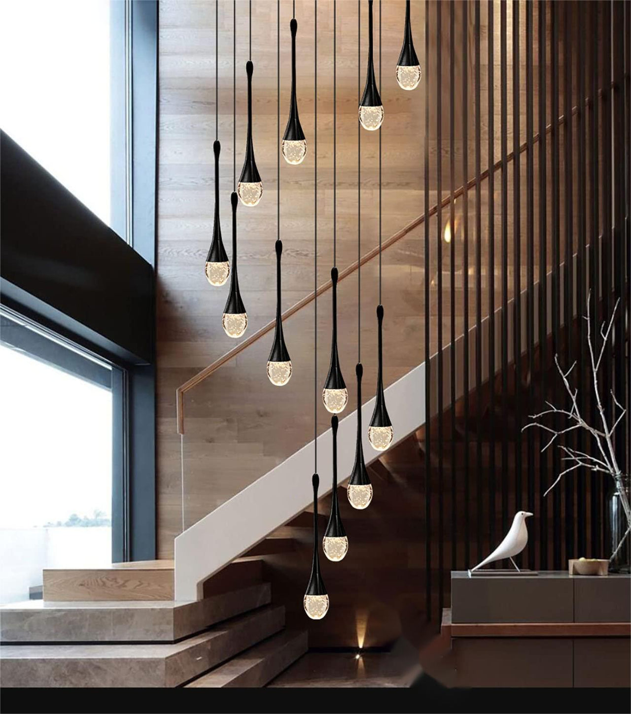 black chandelier