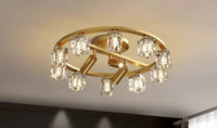 Thumbnail for All Copper Luxury Crystal Ceiling Flush Chandelier