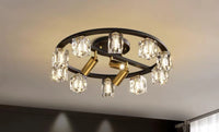 Thumbnail for All Copper Luxury Crystal Ceiling Flush Chandelier