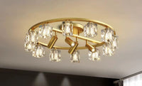 Thumbnail for All Copper Luxury Crystal Ceiling Flush Chandelier