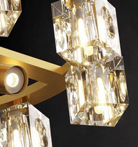 Thumbnail for All Copper Luxury Crystal Ceiling Flush Chandelier