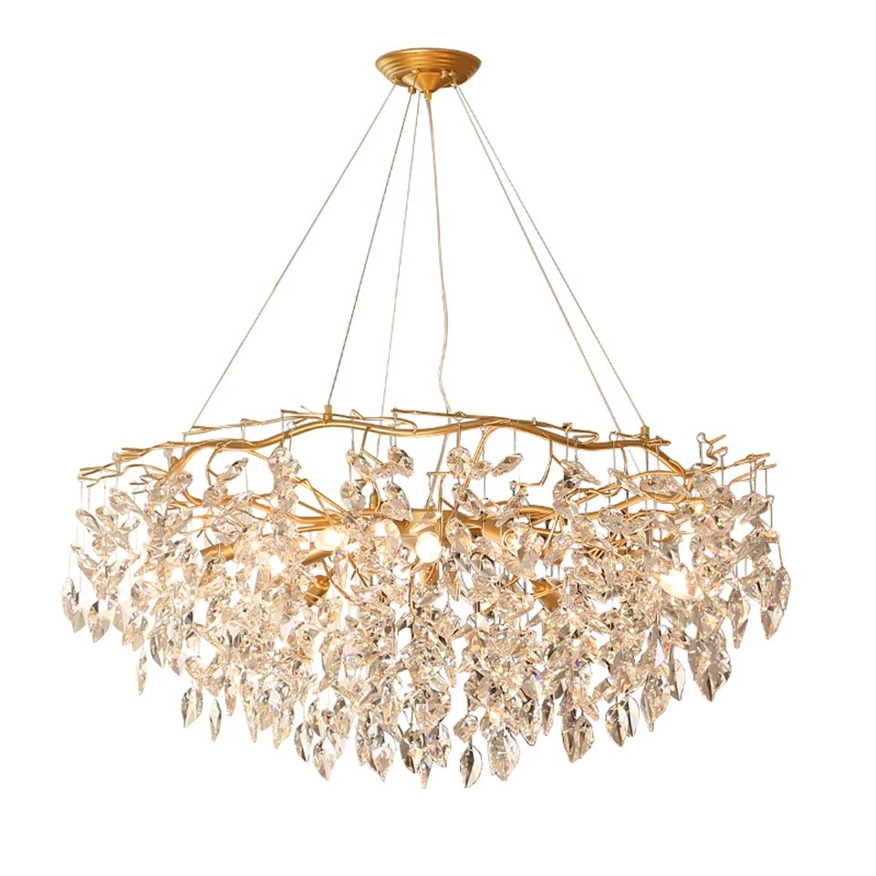 simple brass chandelier