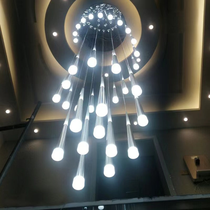 2-Story Foyer Pendant Meteor Light Staircase Chandelier