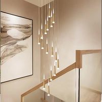 Thumbnail for 2-Story Foyer Pendant Meteor Light Staircase Chandelier