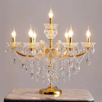 Thumbnail for 7 Bulbs Crystal Strand Night Table Lamp