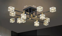 Thumbnail for Modern All-Copper Light Luxury Crystal Ceiling Lamp