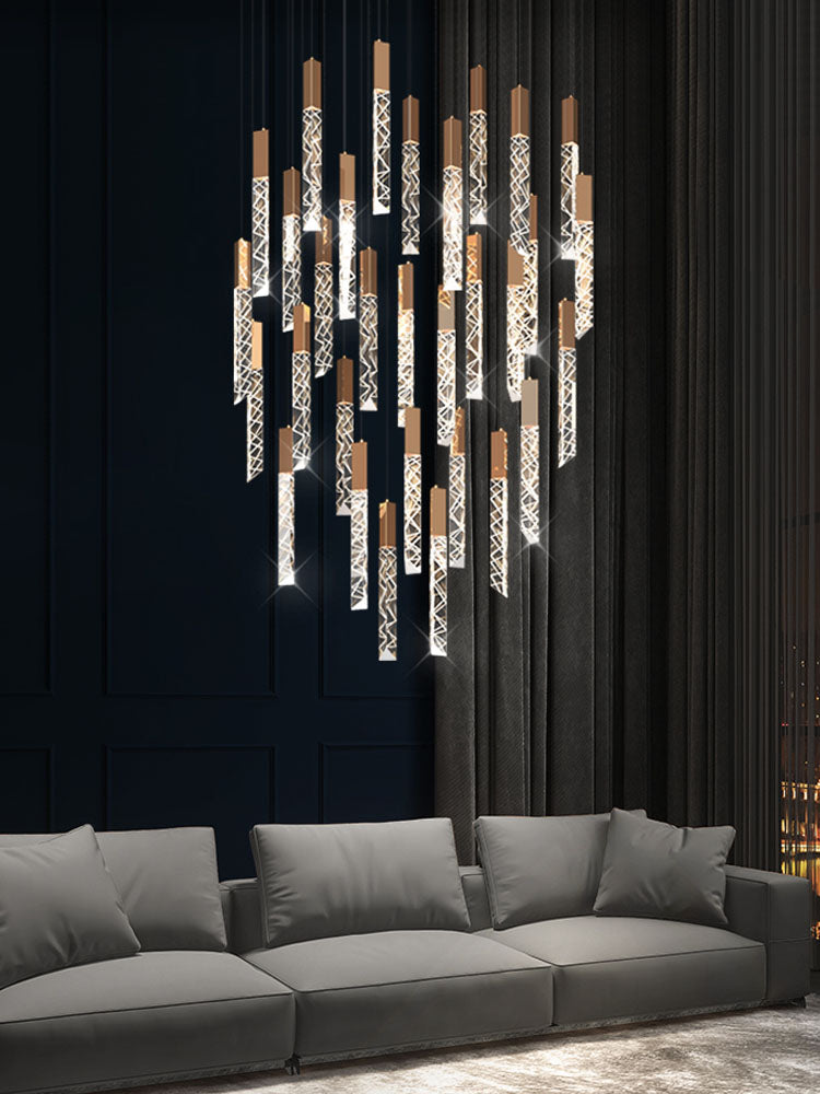 small crystal chandelier