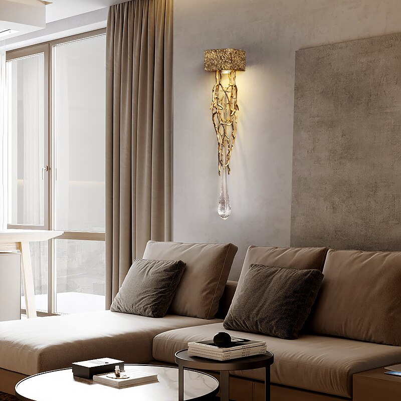 All Copper Branch Wall Lamp