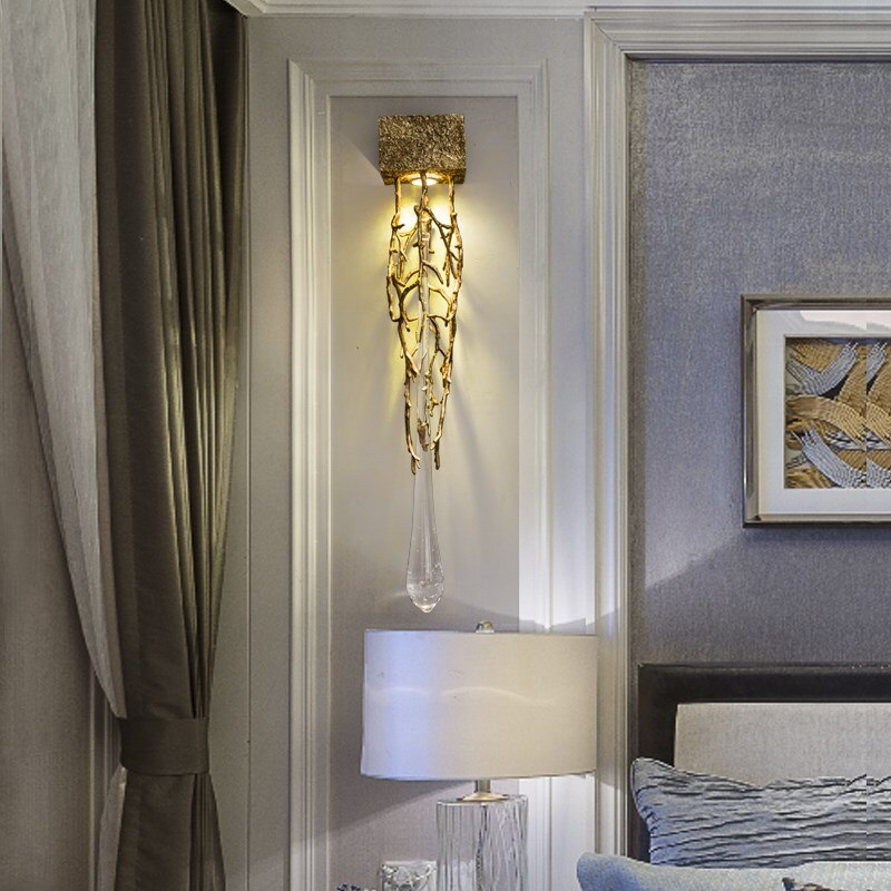 All Copper Branch Wall Lamp