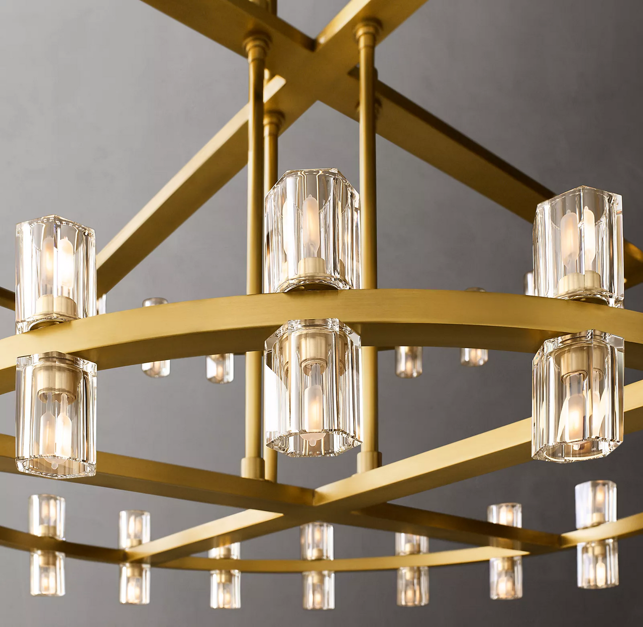All Copper Luxury Large Crystal Chandelier