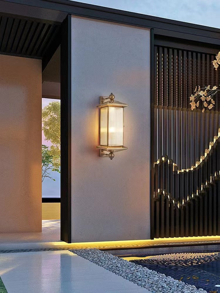 All Copper Outdoor Wall Light