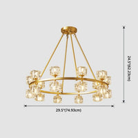 Thumbnail for round crystal chandelier