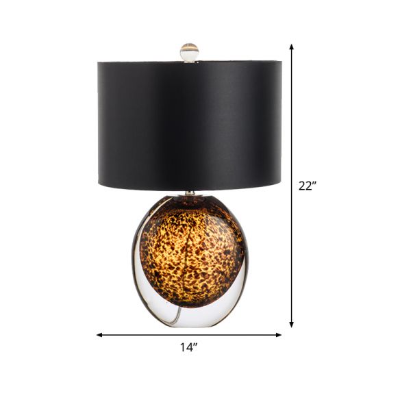 Amber Art Table Lamp