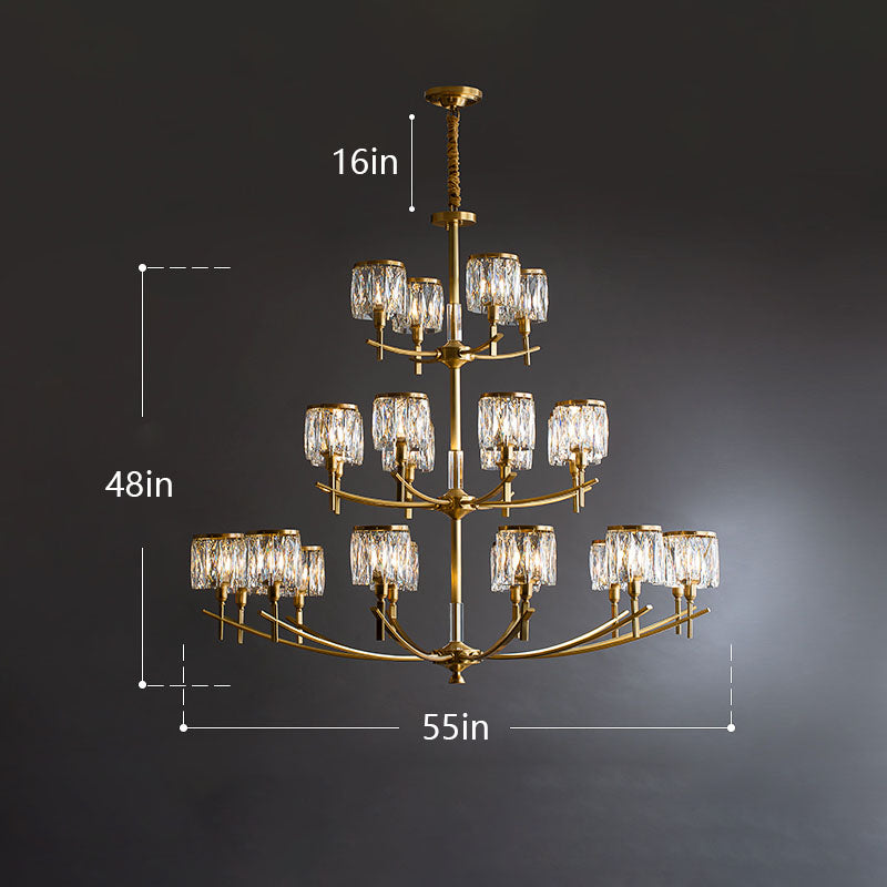 modern crystal chandelier for living room