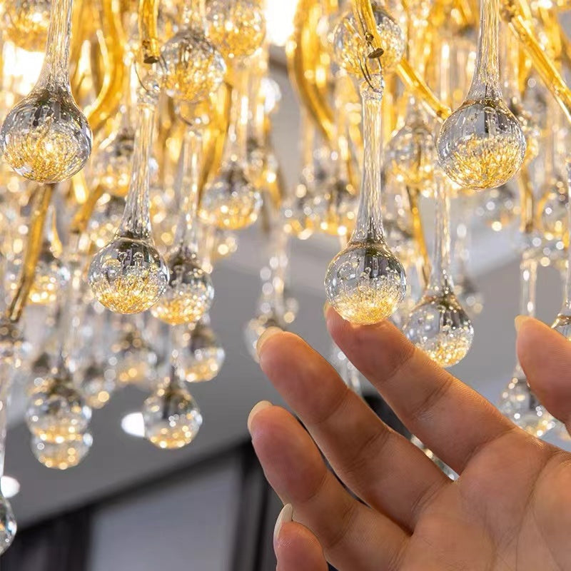gold crystal chandelier