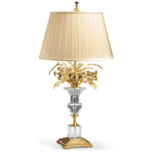 Brass vase table lamp