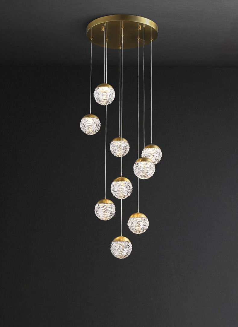 bubble ball chandelier