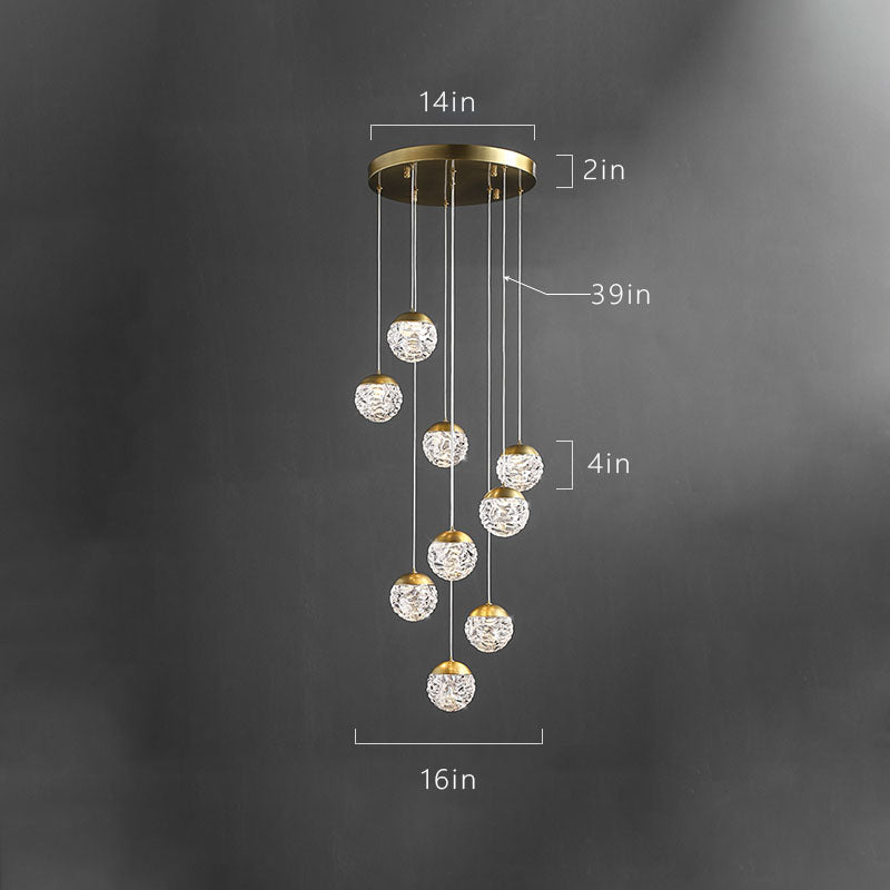 round crystal chandelier