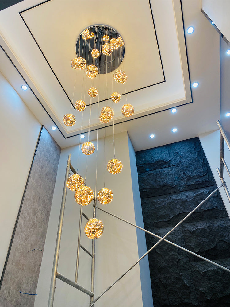 round crystal chandelier