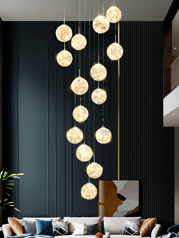 bubble ball chandelier