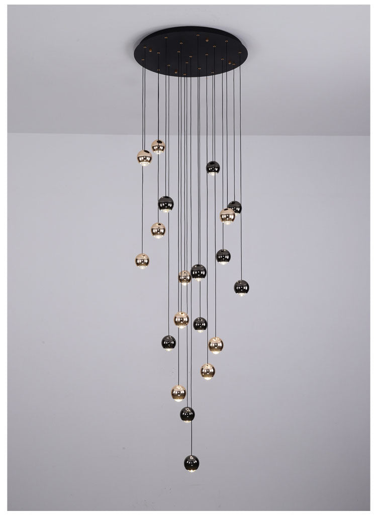 black crystal light fixture
