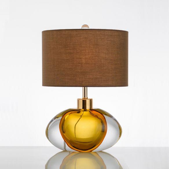 Colorful glazed attitude desk lamp
