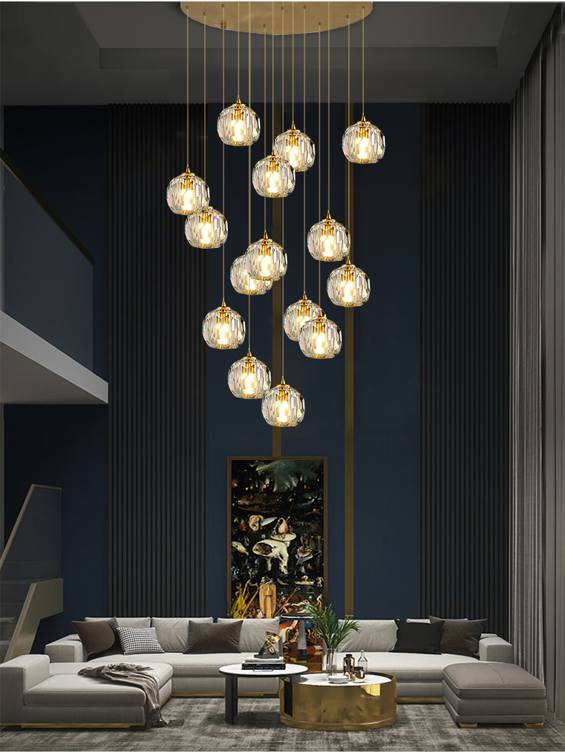 Crystal Cut Modern Chandelier